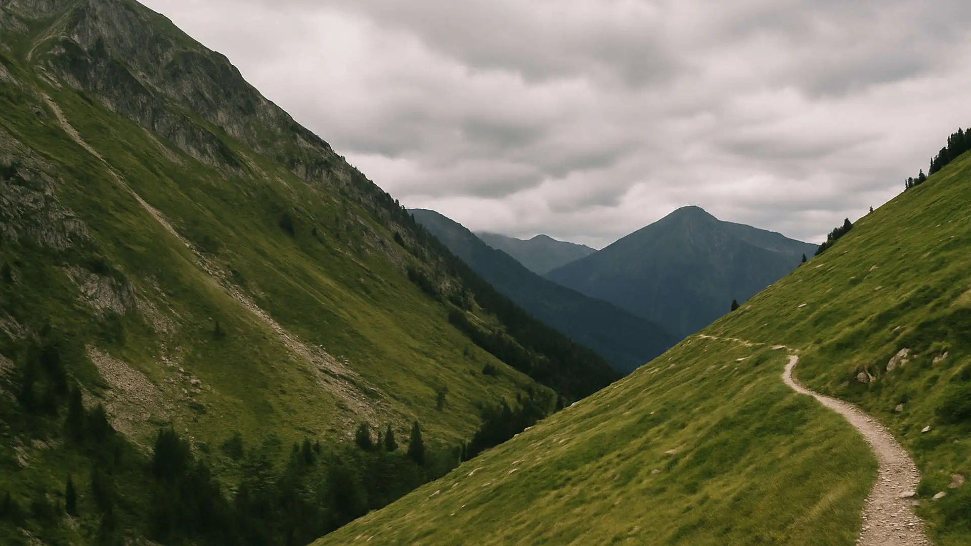 Mountain path in the Pyrenees connected with WWII safe houses and secret escape crossings